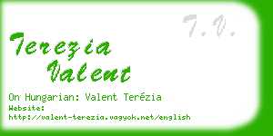 terezia valent business card